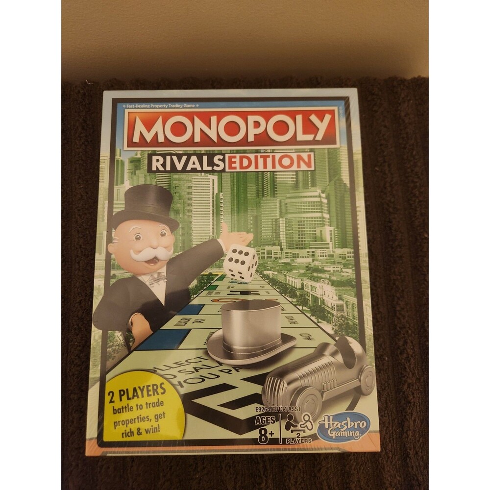 NEW Monopoly Rivals Edition Board Game 2 Players Sealed Box